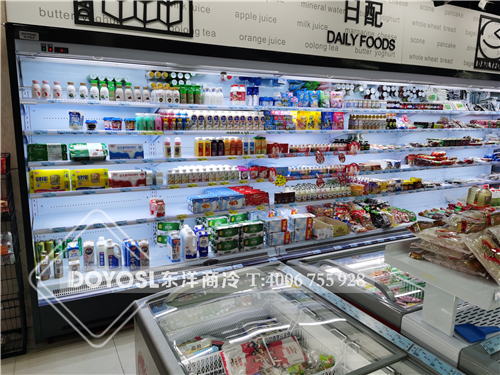 上海市市轄區嘉定區超市冷柜-風幕柜案例